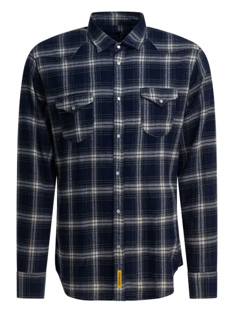B.D. Baggies plaid pockets shirt Blue TEXASB2502601