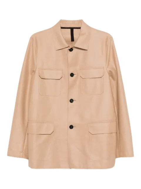 Harris Wharf London virgin-wool pocket jacket Neutrals CH9375MLX
