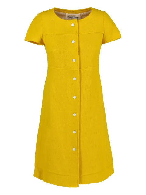 Courrèges Pre-Owned 1960s button front dress Yellow MR26072515