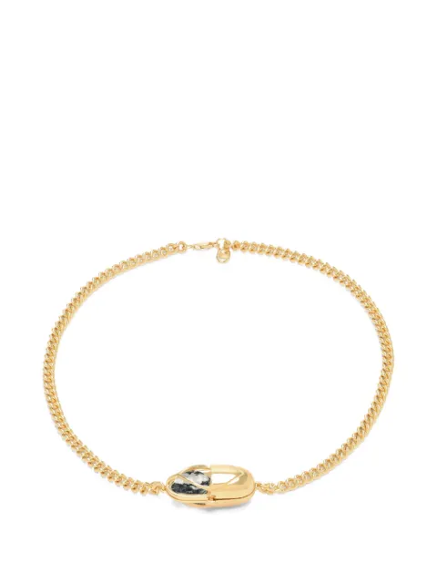 Capsule Eleven Capsule Crystal jasper necklace Gold CCCZJV