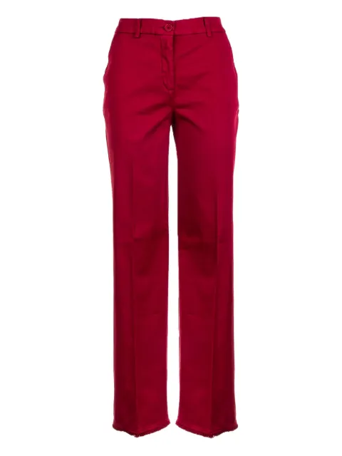 Via Masini 80 button-fastening trousers Red M612LE816