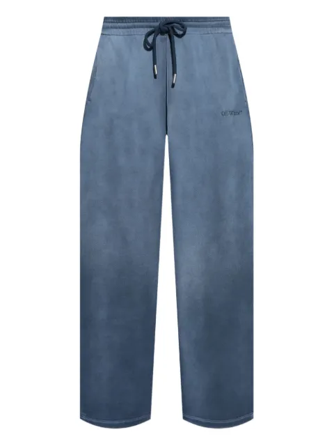 Off-White drawstring track pants Blue OMCH05AF25FLE0054343