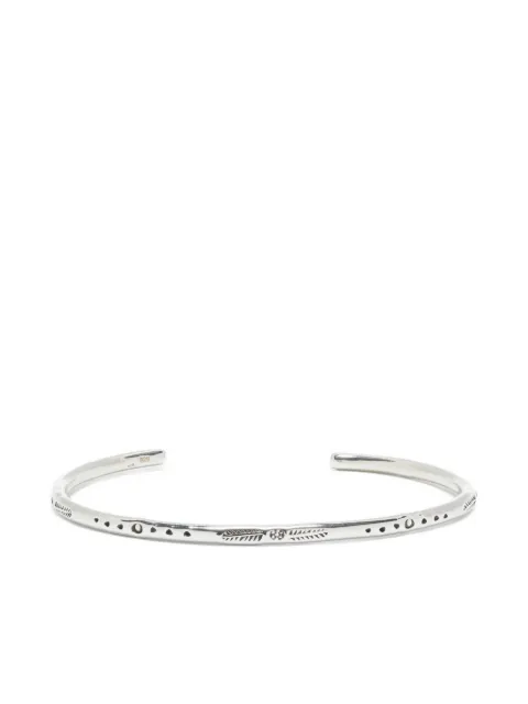 OBSIDIAN engraved bracelet Silver 7078
