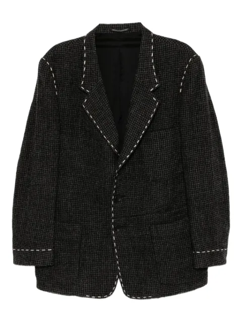 Y's wool hand-stitch blazer Grey MLJ13106