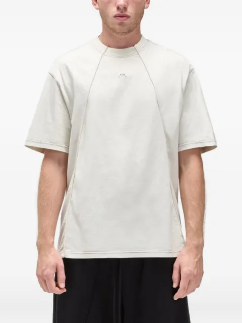 A-COLD-WALL* panelled short-sleeve T-shirt Neutrals ACWMTS230005