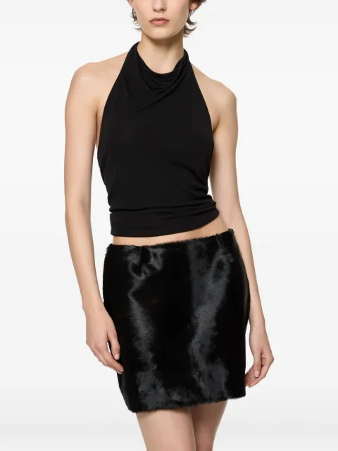 Paris Georgia Arlo halterneck top Black ARLOT001COF