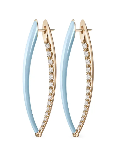 Melissa Kaye 18K yellow gold diamond Cristina earrings Gold E1907PBY