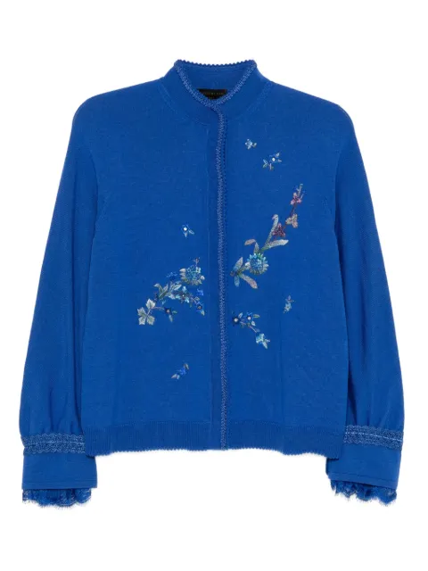 SHIATZY CHEN Scape-of-Curve cardigan Blue 655309