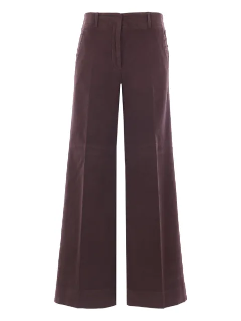 Incotex Ilya wide-leg trousers Brown 176880D2131624
