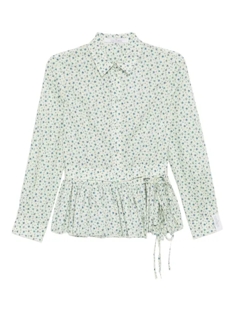 Rokh floral-print shirt Neutrals R0CA309