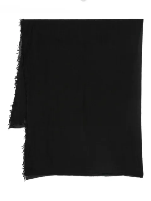 Cenere GB frayed-edge scarf Black EMQUUNBLBLACK