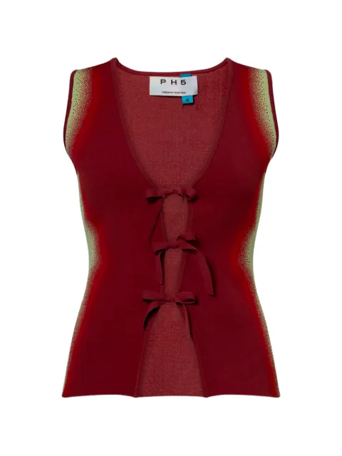 PH5 bow-detail vest Red PF25TP025