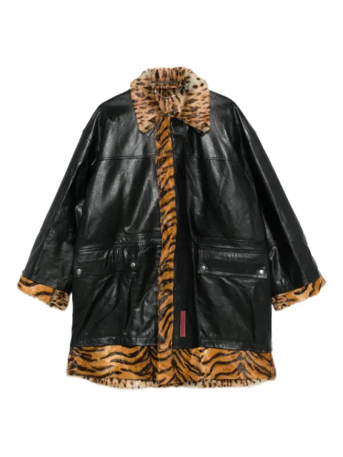 Martine Rose leather coat Black 567LP18001
