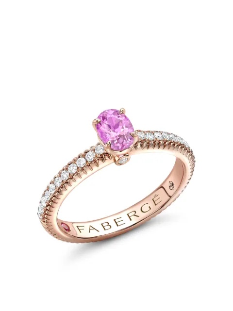 Fabergé 18K rose gold Colours Of Love multi-stone ring Pink 831RG2742