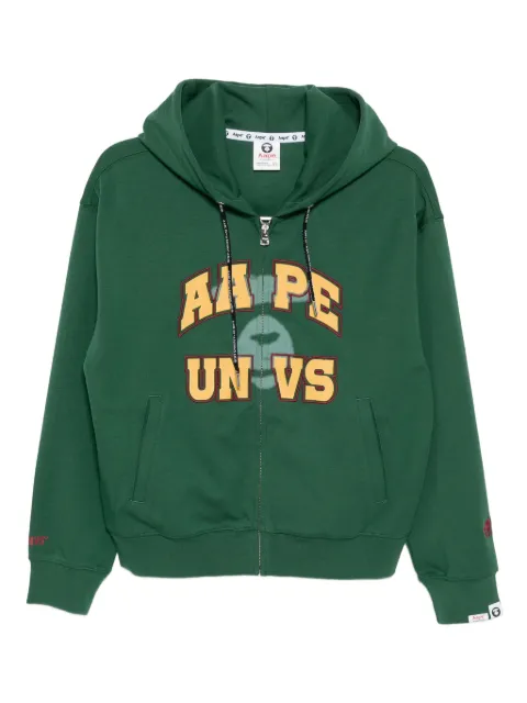 A BATHING APE® logo appliqué hoodie Green ASWD321XXP