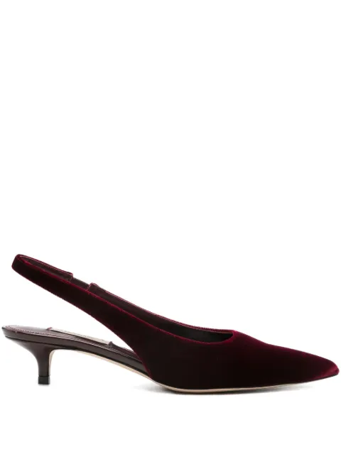 Arteana leather heeled sandals Red AW25GIUGARP35