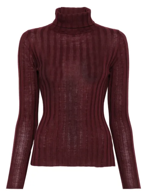 Hugenberg ribbed turtleneck sweater Red HH294