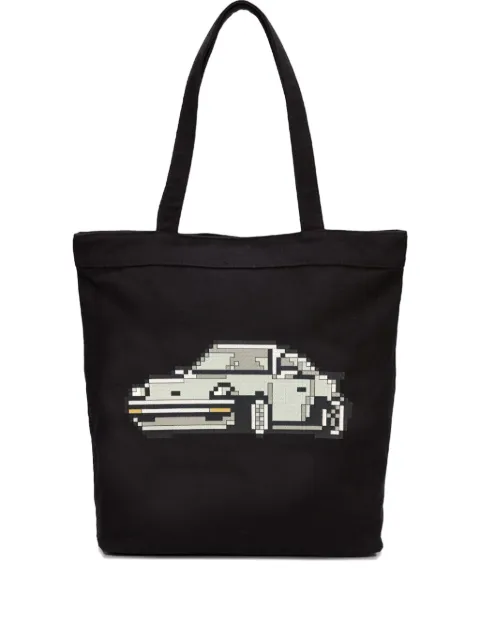 Mostly Heard Rarely Seen 8-Bit 911 tote bag Black MHEB08BEA06