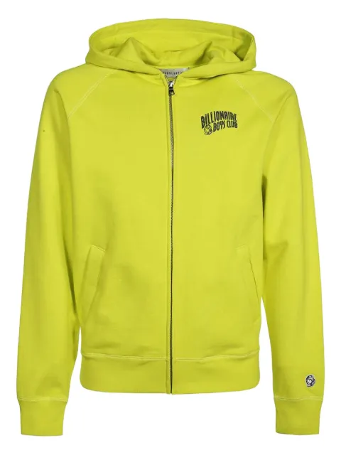 Billionaire Boys Club logo-print zip-up hoodie Yellow BC006