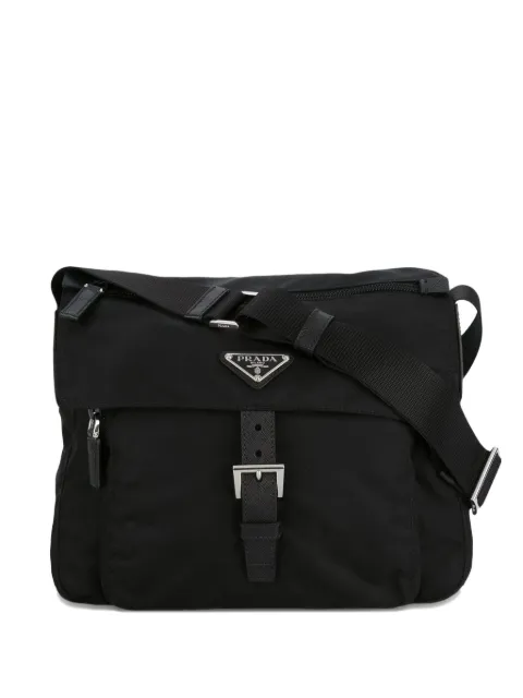Prada buckle-fastening cross bag Black 1BD994OOOV44