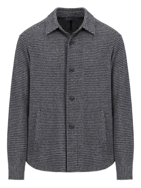 Harris Wharf London houndstooth wool jacket Black CH9320MRA07
