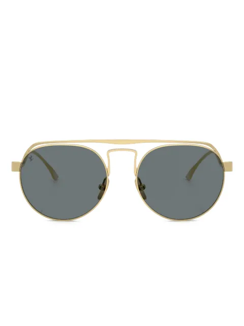 Ferrari round-frame double-bridge sunglasses Gold FH1025T31380