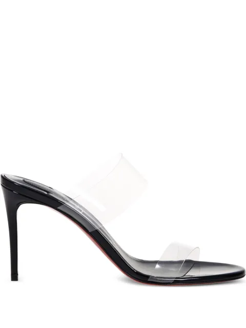 Christian Louboutin Just Nothing double-band stiletto sandals (85mm) Black 3240403B439