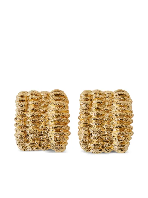Paola Sighinolfi textured earrings Gold PQN24E06
