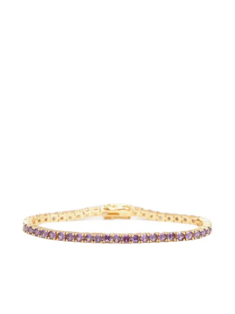 Izabel Display zirconia-embellished tennis bracelet Purple CCTB