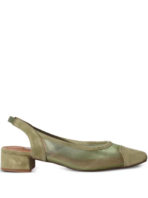 About Arianne Eli panelled slingback pumps Green ABOUTMPSOLI8995
