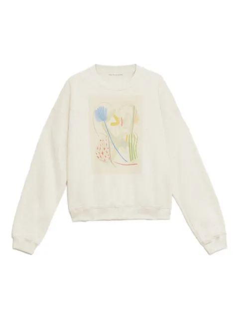 Rodebjer abstract-print cotton sweatshirt White RODEBJTERPUF1517