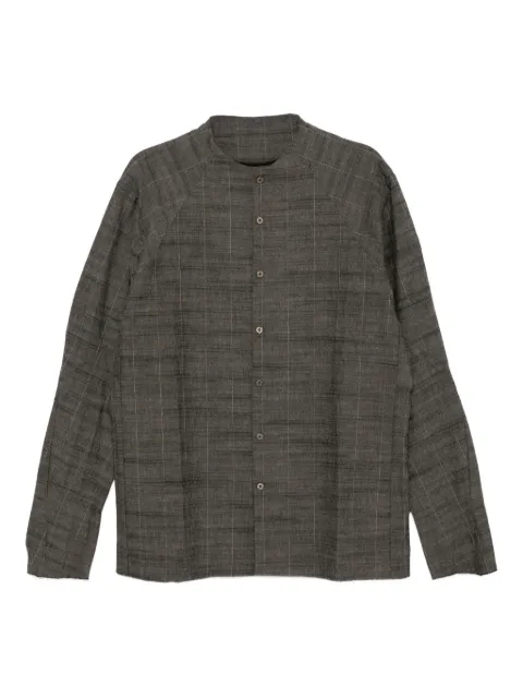 Devoa textured cotton shirt Grey SHEDCCSHMG