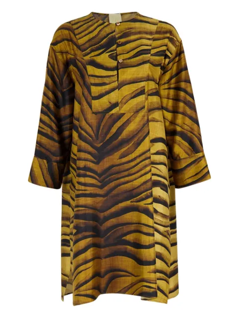 PAULA button dress Yellow ISLA