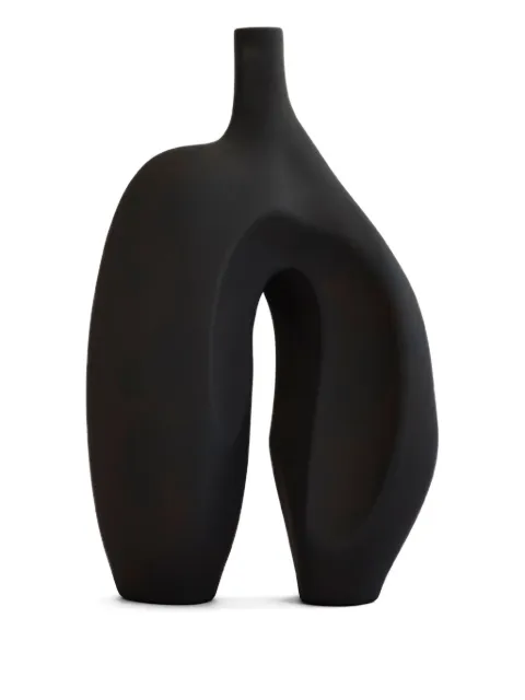 101 Copenhagen medium Ni abstract-shape vase (43cm x 21cm) Black 253089