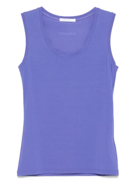 Patrizia Pepe U-neck Fly-detail tank top Purple CM4467J013
