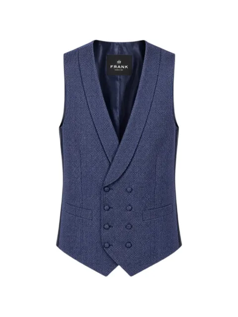 Franks double-breasted waistcoat Blue FRED70192BLUE