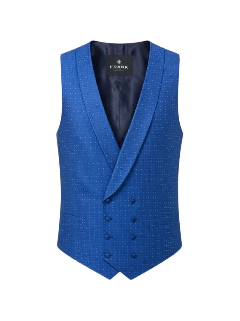 Franks double-breasted waistcoat Blue FRED73131