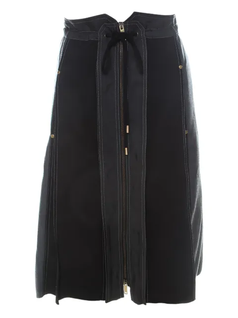 Derek Lam 2024 panel zip skirt Grey 223536