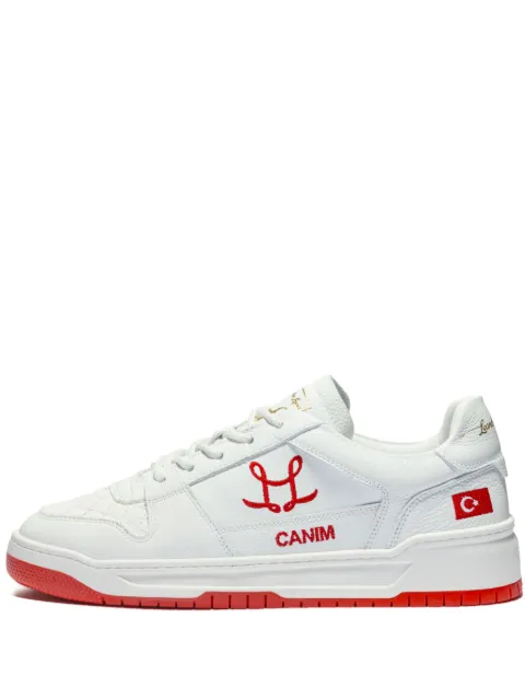 Leandro Lopes Tony embroidered-logo sneakers White LL006P12TUR