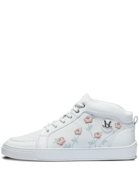 Leandro Lopes Ezio embroidered-floral sneakers White LL091P77