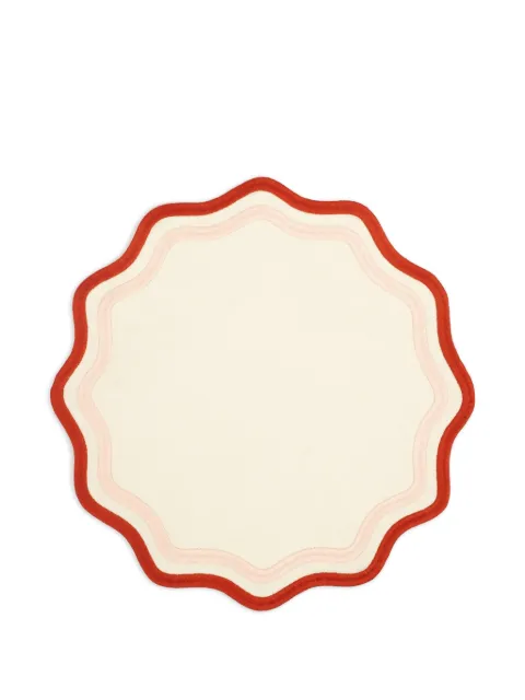 Misette scalloped embroidered placemats (set of four) Neutrals MST21MATPRCB001