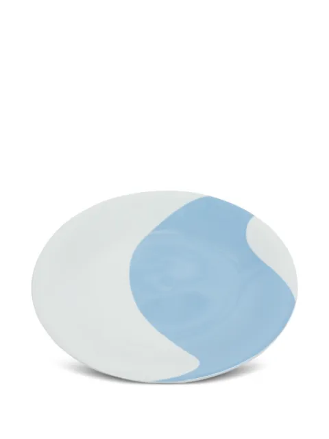 Misette colour-block wave dinner plates (set of four) Blue MST21DINCB001