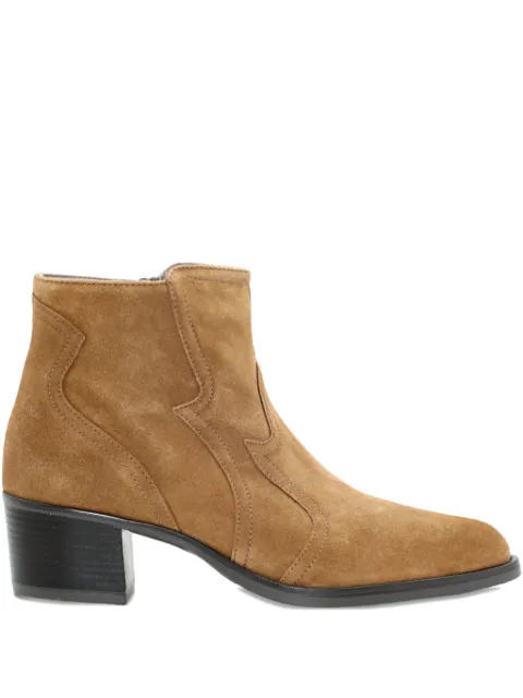 Ron White 50mm Wayva star-detail boots Brown WAYVAWESTERNBOOTIE