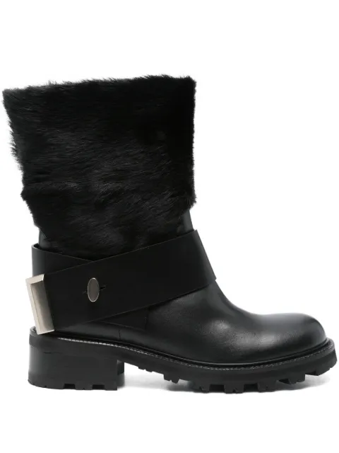 Roberto Festa 40mm fur-trimmed ankle boots Black ARIBELLA