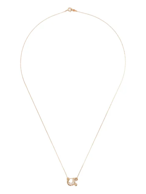 Charlotte Chesnais 18K yellow gold Letter U diamond necklace Gold FJCO007DIAU
