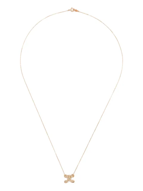 Charlotte Chesnais 18K yellow gold Letter X diamond necklace Gold FJCO007DIAX