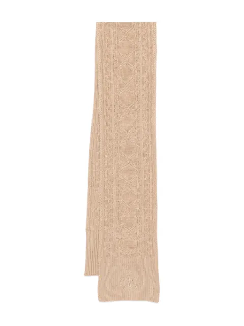 Polo Ralph Lauren cable-knit scarf Neutrals 454P04467003