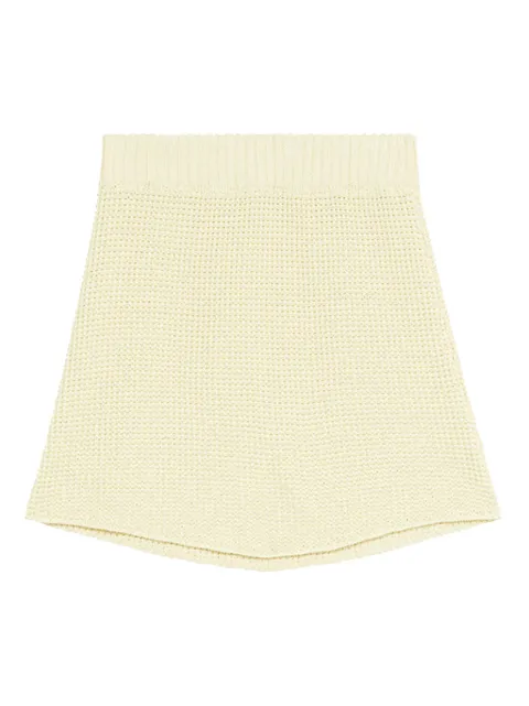 Rodebjer Prisca cotton knit mini skirt Neutrals 2210195