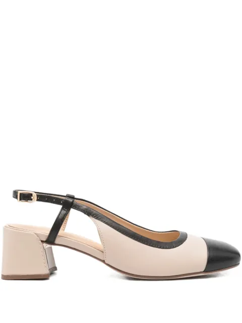 Clarks 45mm Nyta slingback leather pumps Neutrals CL26181321