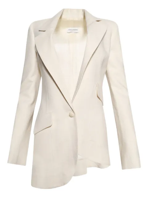 ANGELICA MONTINI STUDIOS asymmetrical blazer White AMSS2517